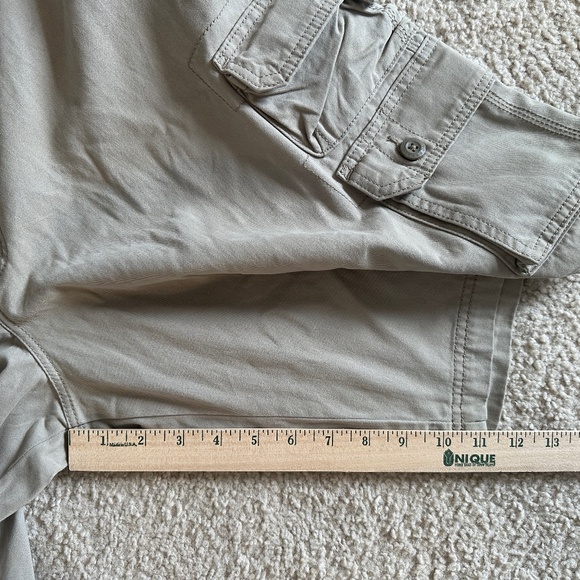 Lee Dungaree Men's Cargo Shorts Belted Pockets Flat Front Tan Size 44 - Picture 10 of 12